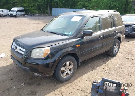 2006 Honda Pilot Ex-L из США, поврежденный, VIN 2HKYF18526H553302
